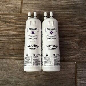 Set of 2 Everydrop 1 Refrigerator Ice & Water Filter Whirlpool Maytag KitchenAid